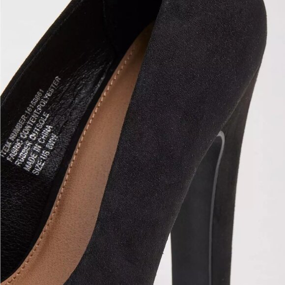 Torrid Platform Pump - Faux Suede Black (WW) - Picture 4 of 10